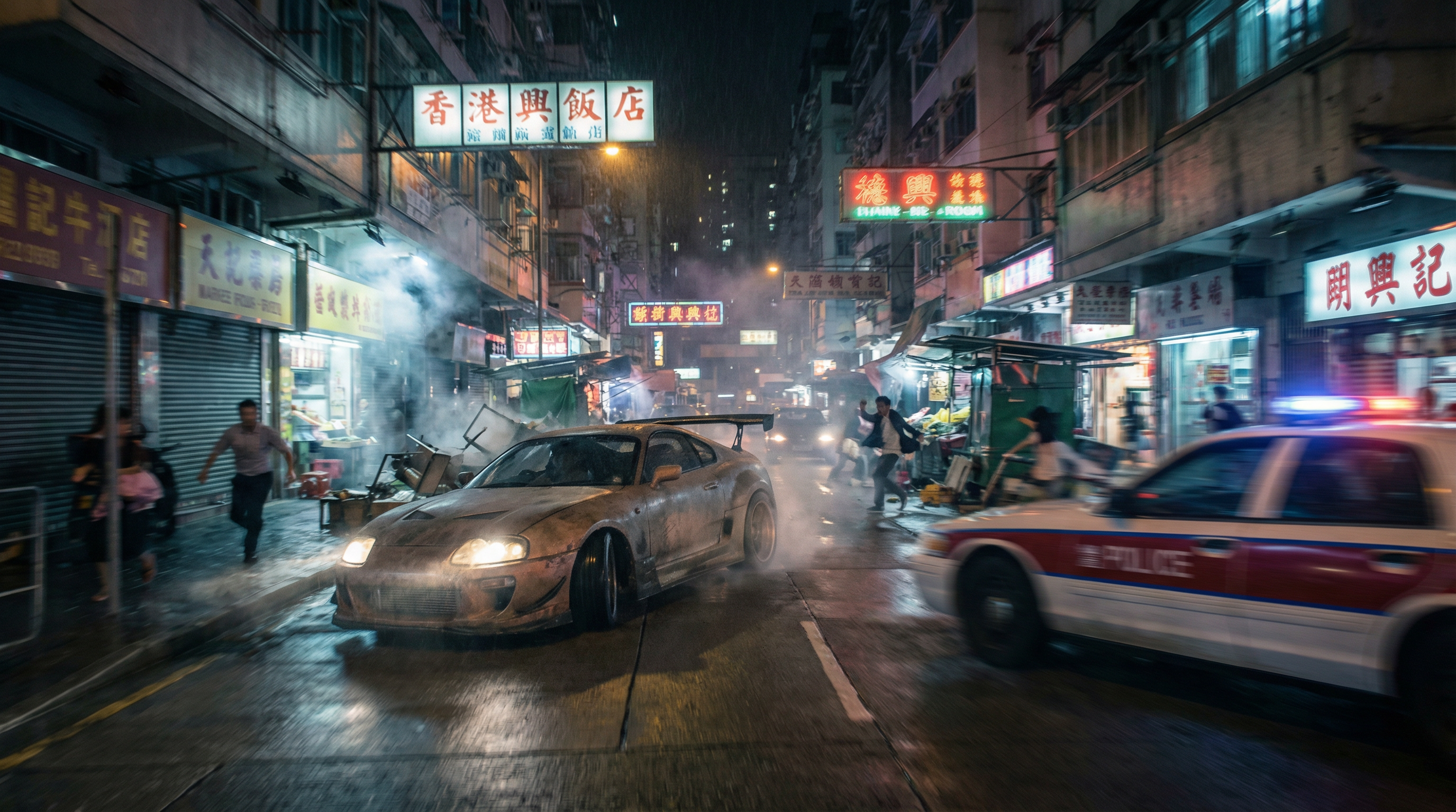 《极速风暴》赛车动作短剧场景